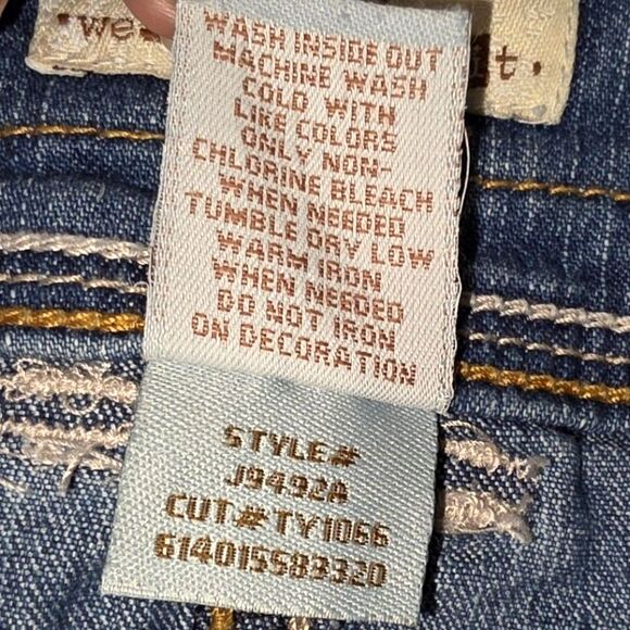 SO Y2K Style Jean Mini Skirt Juniors Size 3 - Picture 6 of 7